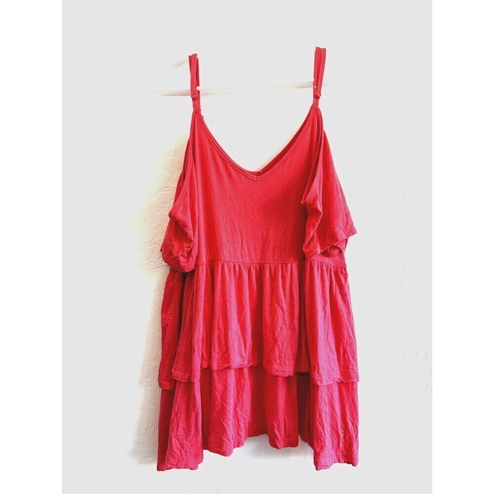 Torrid Woman's Super Soft Knits Cold Shoulder Fuschia Top Size 2‎ Summer Travel